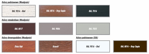 Kolory bram Simple Classic